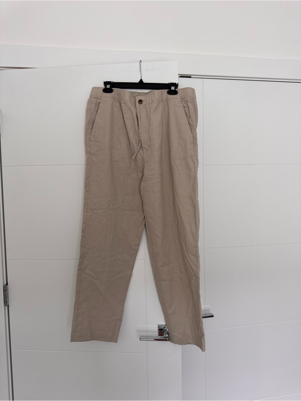 NWT Men's Beige Casual Drawstring Pants